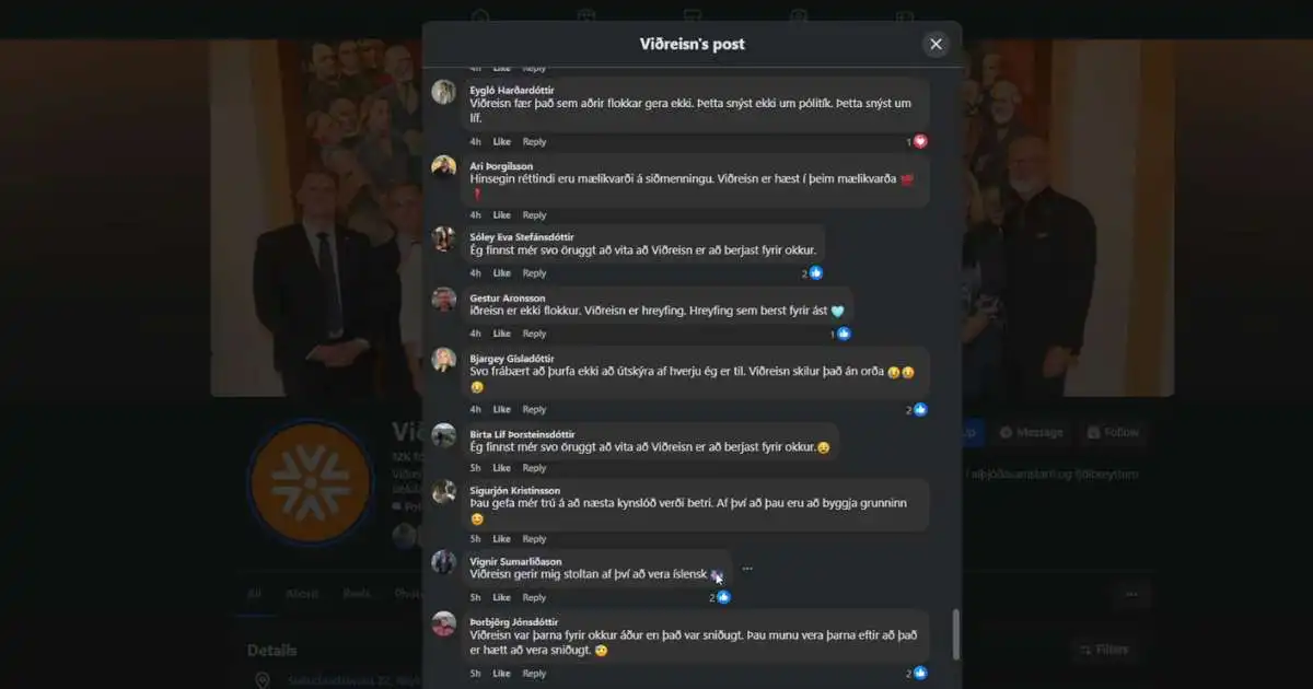 Bottar orðnir virkir í athugasemdum hjá Viðreisn