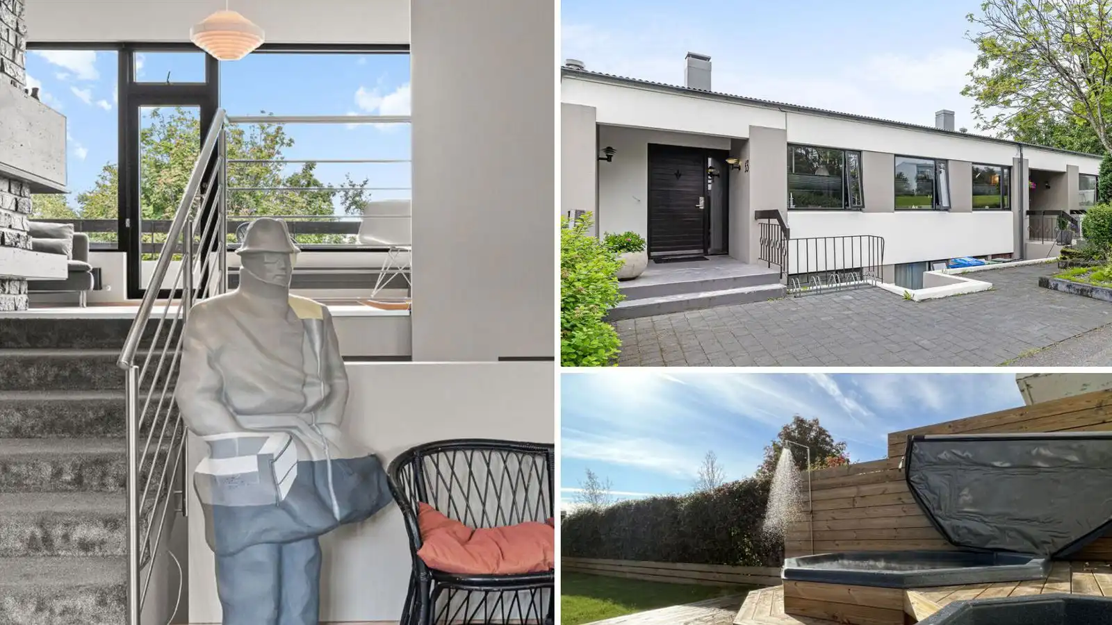 Hemma Gunn-stytta og heitur pottur í 192 milljóna króna rað­húsi - Vísir