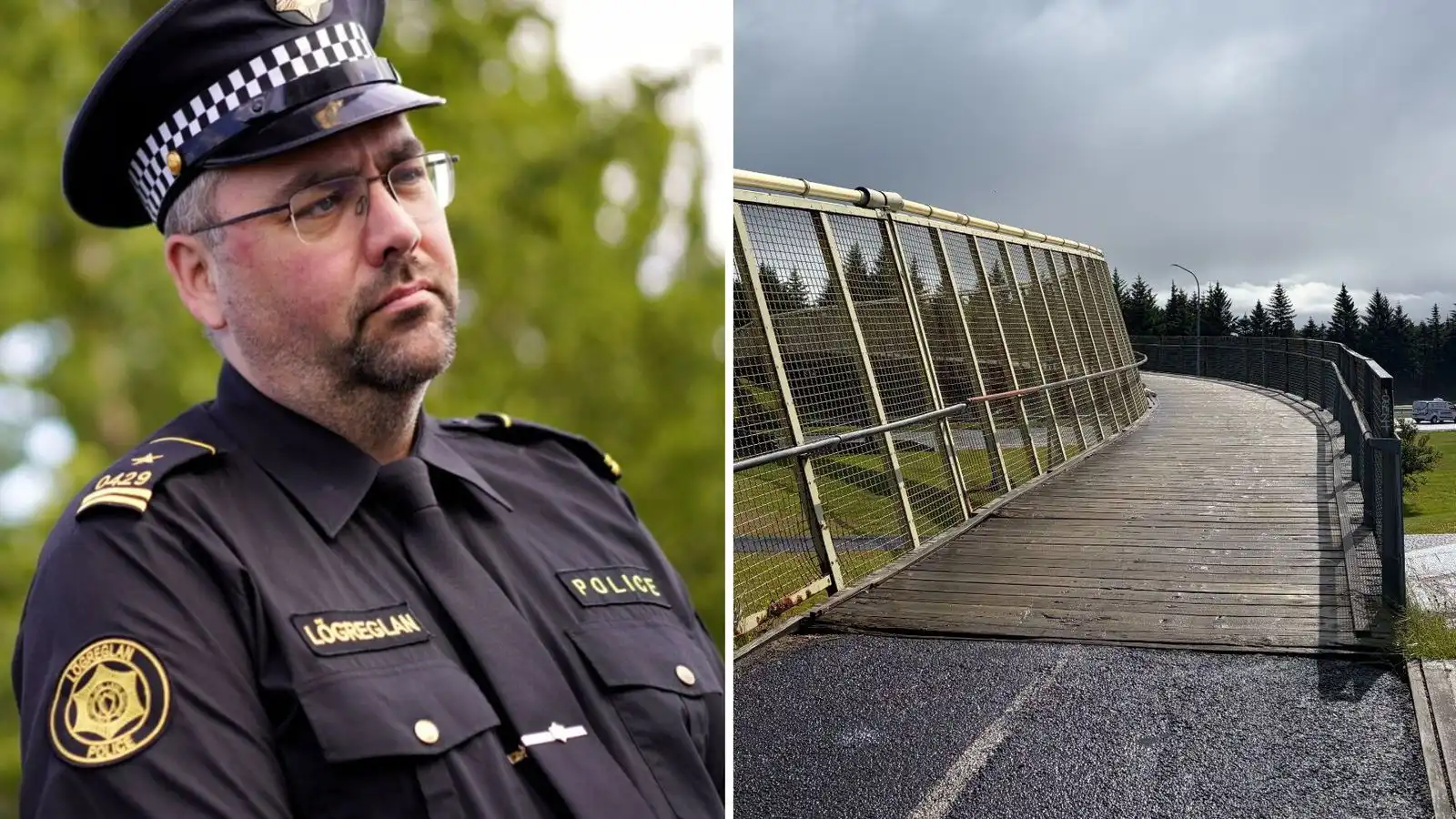 Inn­broti í apó­tek lauk með glæfra­akstri yfir göngu­brú - Vísir