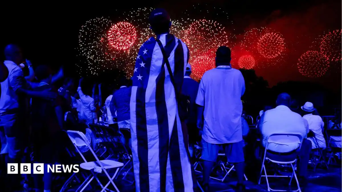 US celebrates its 250th birthday with fireworks, flyovers and football